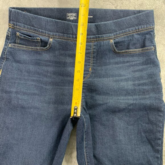 Signature Gold Levi Strauss Jeans Womens 33 Totally Shaping Pull On Skinny Denim - Picture 8 of 15
